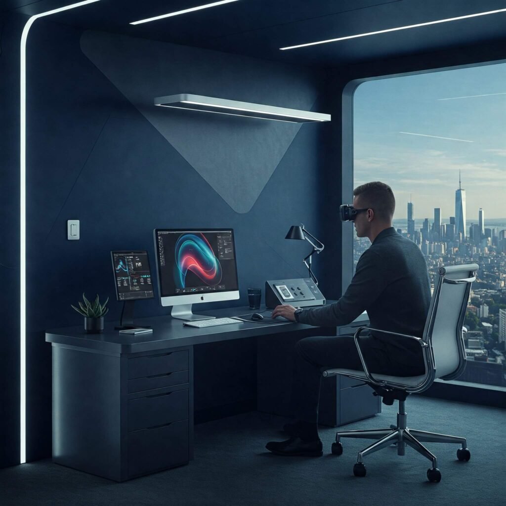 Man Using Apple Vision Pro 2
