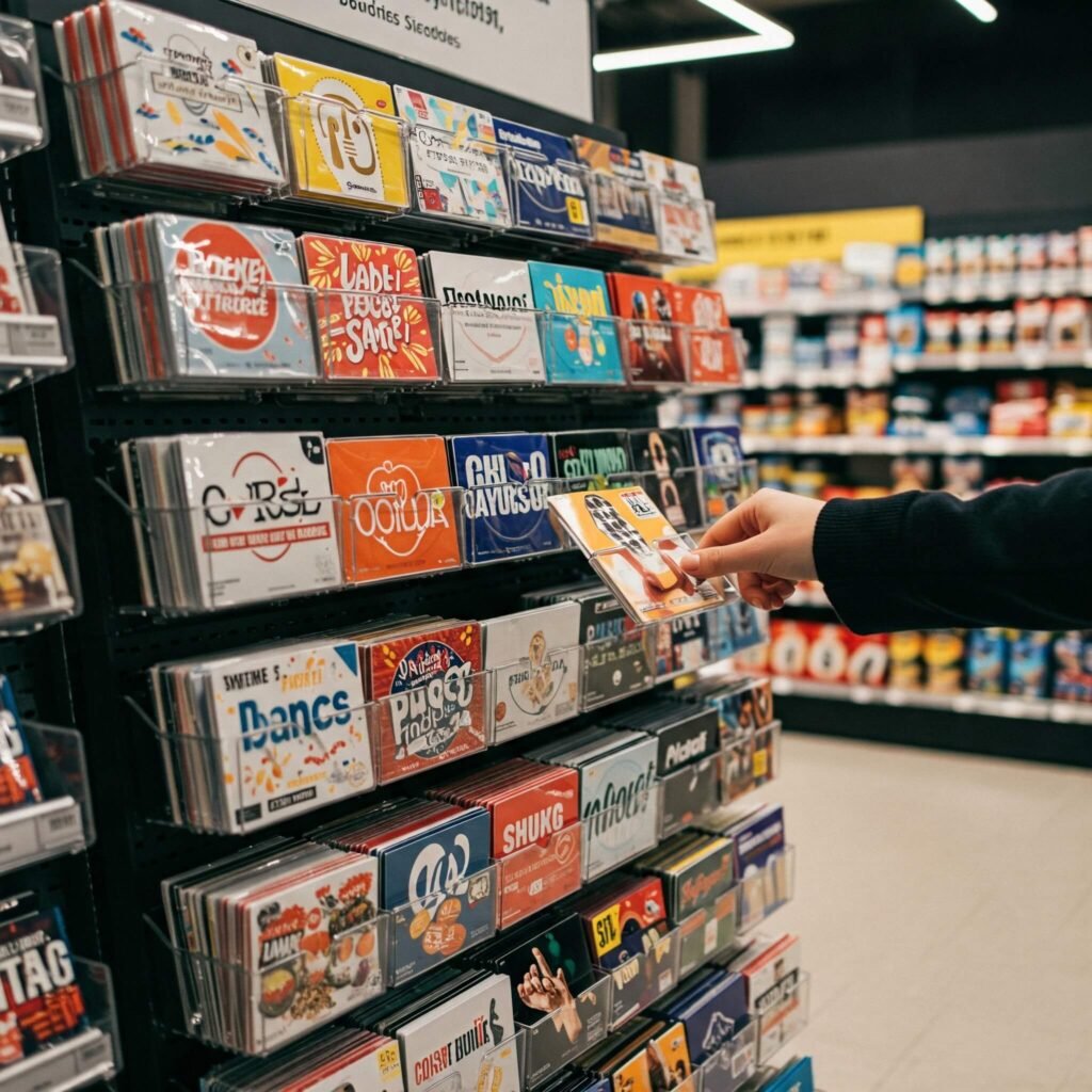 Colorful Gift Card Display