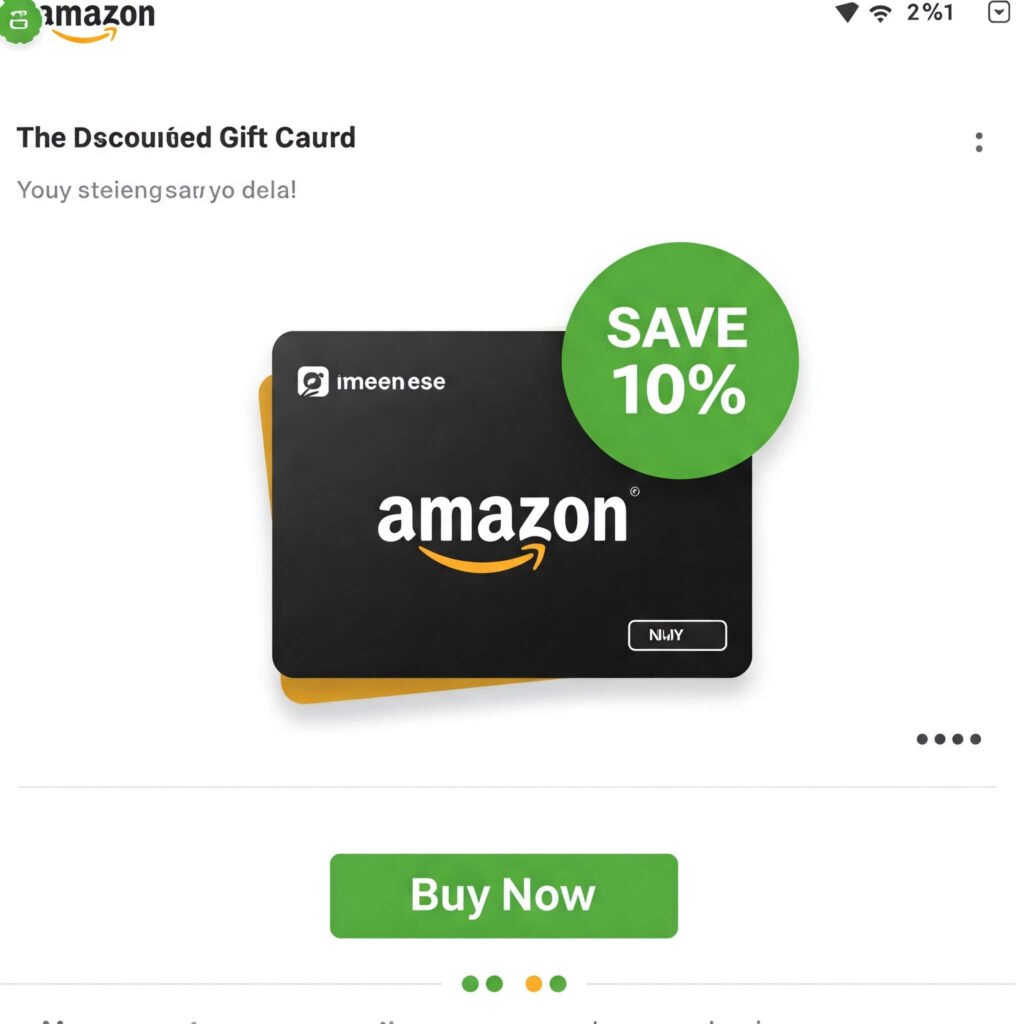 Discounted Amazon Gift Card: Save 10%