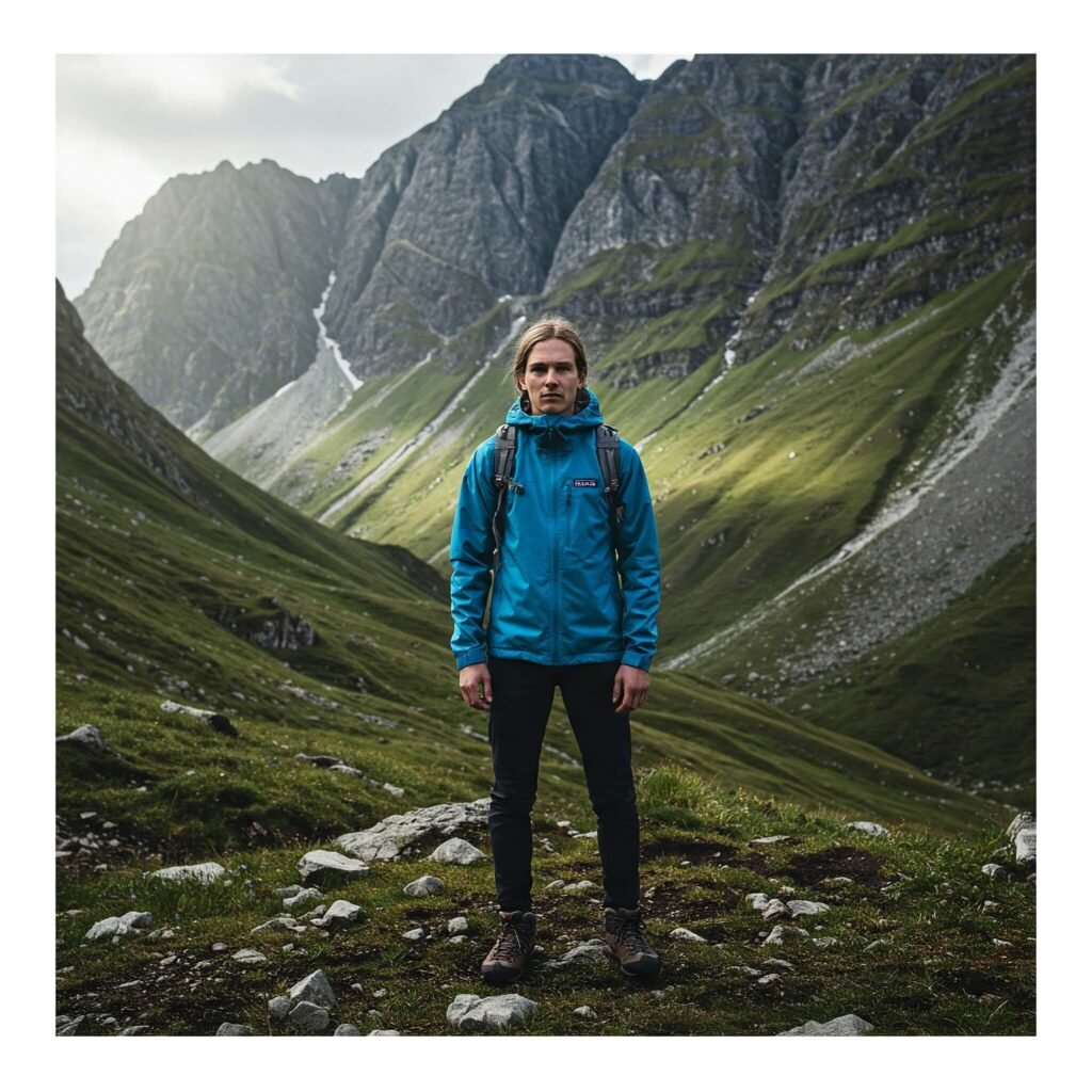 Hiker in Patagonia Jacket