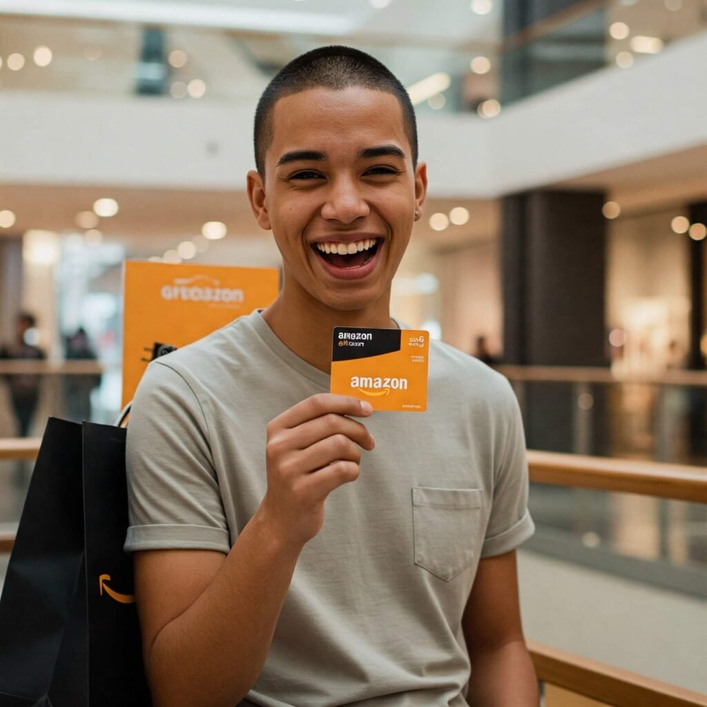 Person Holding Gift Card