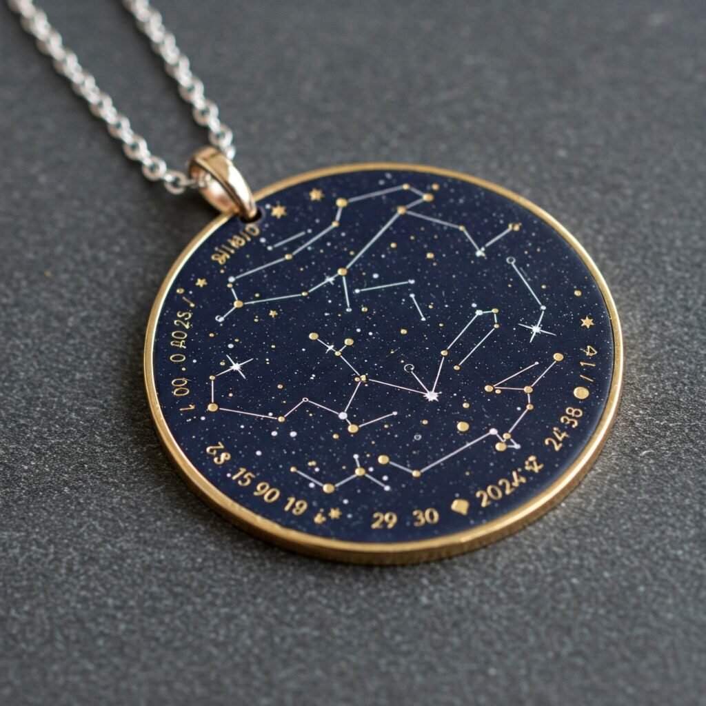 Custom Star Map Necklace