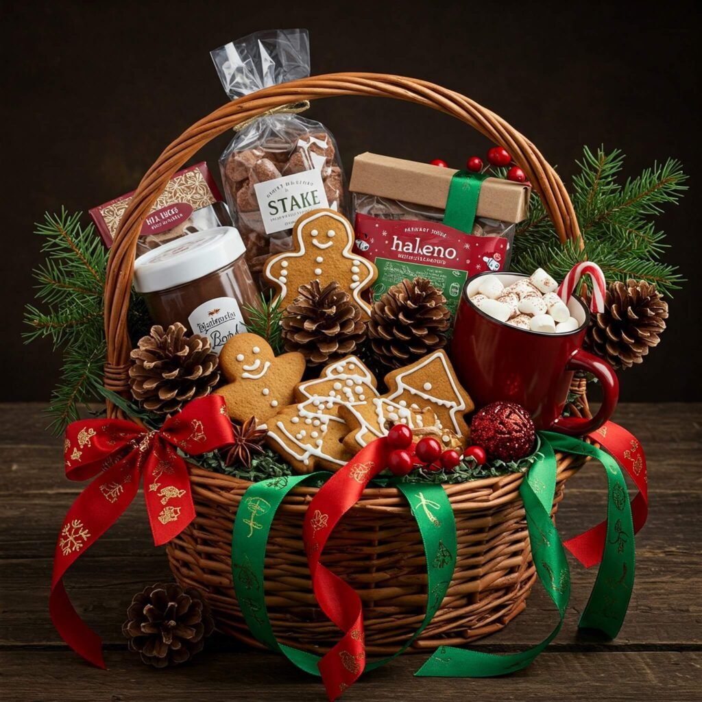 Holiday Gift Basket with Treats
