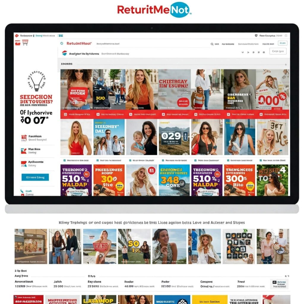 A vibrant screenshot of RetailMeNot’s homepage showcasing trending shopping deals.