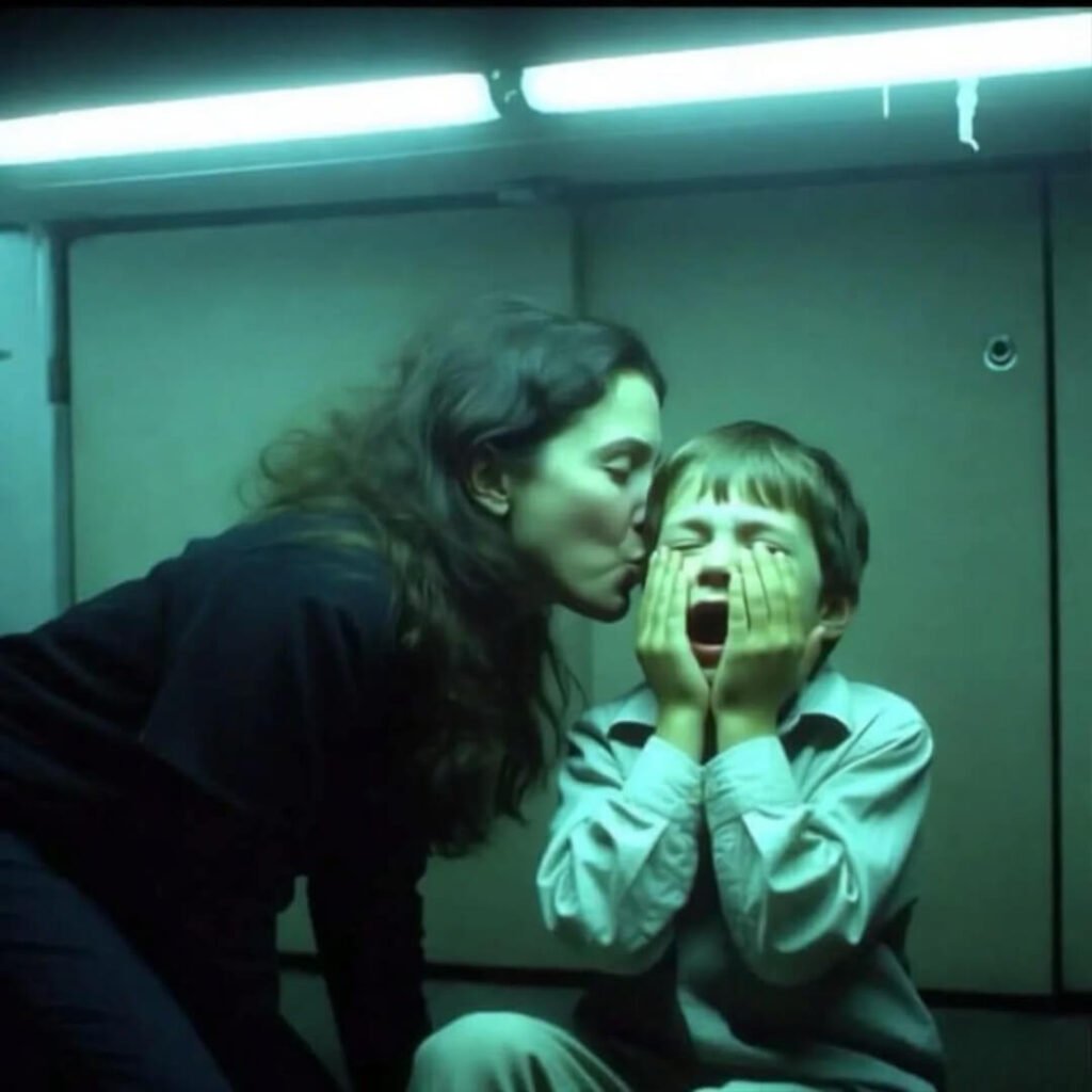 Chocolates between wine glasses, candlelit.