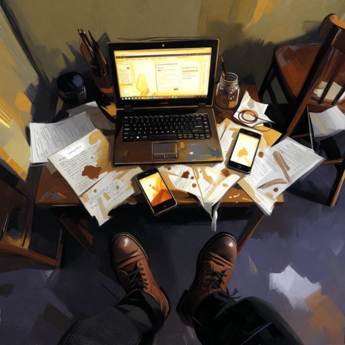 Cautiously optimistic view of best online coupons lighting up a chaotic Seattle desk.